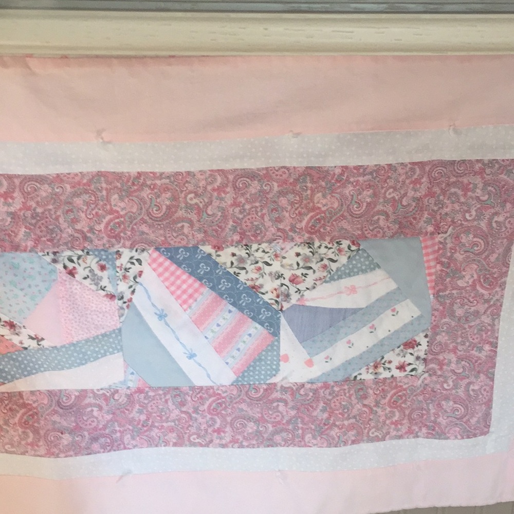 Hand quilted runner